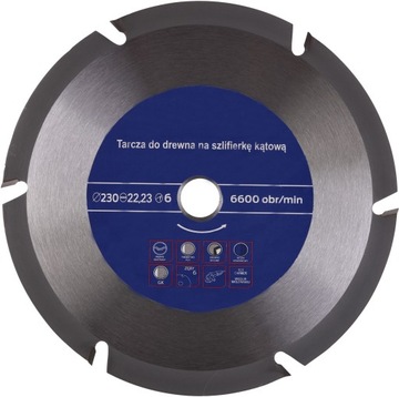 Tarcza cięcia szlifowania drewna szlifierkę 230mm