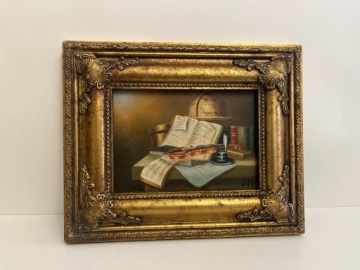 Золотая рамка LIBRARY 27 X 22 см масляная бумага