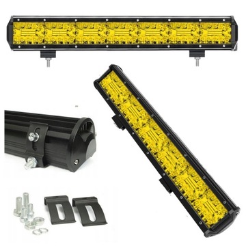 LAMPA ROBOCZA 50CM PROSTA Żółte Światło Belka LED 12V 24V Dalekosiężna