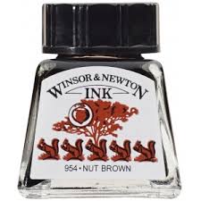 Winsor & Newton Tusz rysunkowy Nut Brown 14ml