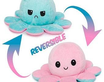 ДВУХСТОРОННИЙ плюшевый талисман осьминога