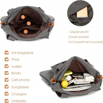 Myhozee Женская холщовая сумка на плечо