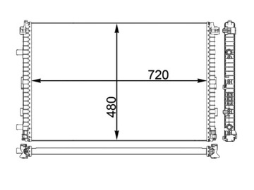 AUDI A7 4G 2018- CHLADIČ 70820860AP