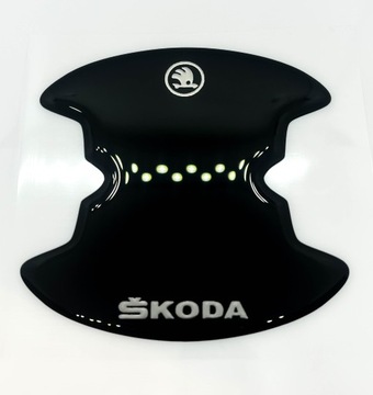ПРОЧНАЯ ЗАЩИТНАЯ ФОЛЬГА ДЛЯ ДВЕРНЫХ РУЧОК SKODA, ТОЛСТЫЕ АВТОМОБИЛЬНЫЕ НАКЛЕЙКИ