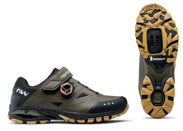 BUTY ROWEROWE NORTHWAVE SPIDER PLUS 3 - FOREST - Rozmiar 43