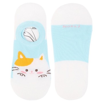 3x Ponožky Dámske Nízke Členkové Ponožky Vtipné Mačiatka Pohodlné MORAJ 35-38
