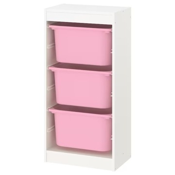 Regał Ikea 46 x 30 x 94 cm TROFAST RÓŻOWE POJEMNIK