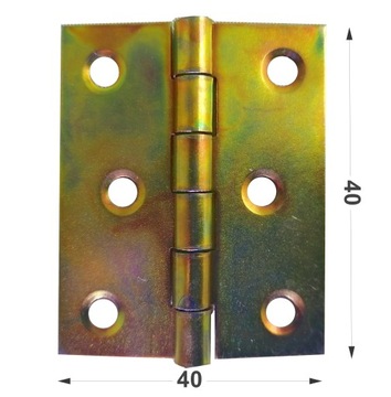 ПЕТЛЯ ДЛЯ РАЗДЕЛЕННОЙ ДВЕРИ СТРОИТЕЛЬНАЯ 40x40 ОЦИНКОВАННАЯ 2 ШТ.