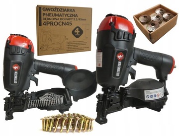 GWOŹDZIARKA dekarska papiarka papy 4PROCN45 19-45mm +gwoździe 3,1x25 1,8tys