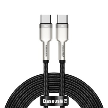 Кабель USB-C - USB-C 100Вт Baseus ОПЛОТ 2м