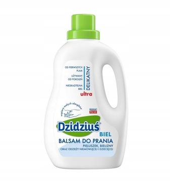 DZIDZIUŚ BALSAM DO PRANIA BIEL BIAŁY 1,5 L BIELIZNA ORAZ ODZIEŻ NIEMOWLĘCA