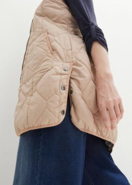 ДЛИННЫЙ СТЕГАНЫЙ ЖИЛЕТ НА ПУГОВИЦАХ BONPRIX 40