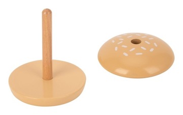 ДЕРЕВЯННЫЙ БУРГЕР-РЕСТОРАН МОНТЕССОРИ ПАЗЛ 15 шт. FSC ВУПИ ЗЕЛЕНЫЙ