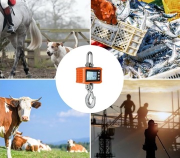 Электронные крюковые весы 1000 кг, подвесной промышленный пульт дистанционного управления, 1 т, дисплей