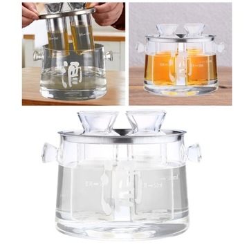 Набор для сакэ Высококачественный стеклянный горшок для сакэ