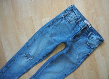 ZARA __ PIĘKNE SPODNIE JEANS RURKI __ R. 26/S