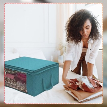 Органайзер зеленая сумка, набор из 3 чехлов для постельного белья