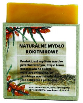 Mydło ROKITNIKOWE w kostce 100% naturalne CZYSTY SKŁAD rokitnik 100g