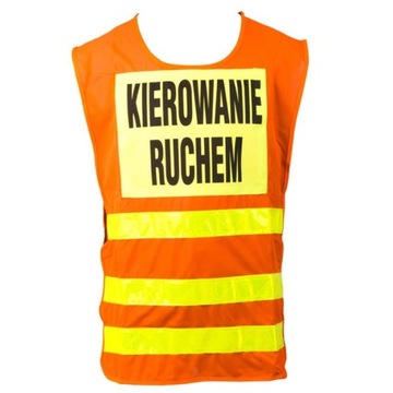 Narzutka KAMIZELKA OSTRZEGAWCZA dla KIERUJĄCYCH R