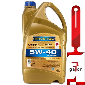 RAVENOL VST 5W40 CleanSynto USVO 4L - syntetyczny olej silnikowy
