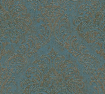 TAPETA ŚCIENNA GLAMOUR ORNAMENT ZE ZŁOTEM AS39112-4