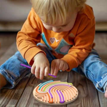 Доска сенсорной активности, координация, доска для бесшумных непосед, дети заняты, оранжевый