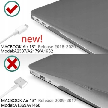 Тонкий чехол для Apple Macbook Air 13,3 дюйма M1 A2337 A2179 A1932