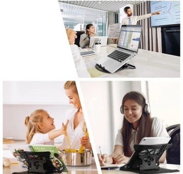 ПОРТАТИВНЫЙ СТОЛИК-ОХЛАЖДАЮЩАЯ ПОДСТАВКА ДЛЯ НОУТБУКА И ТЕЛЕФОНА