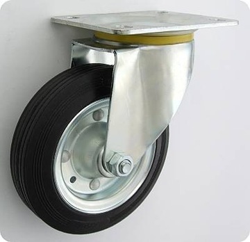 KOŁO METAL-GUMA 125MM OBUDOWA SKRĘTNA 22