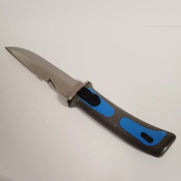 NOŻ JKR INOX NIEBIESKI