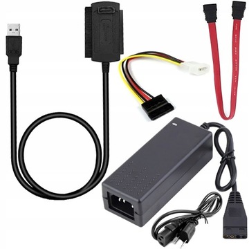 USB IDE ATA SATA 2,5 3,5-дюймовый ДИСКОВЫЙ АДАПТЕР БЛОК ПИТАНИЯ