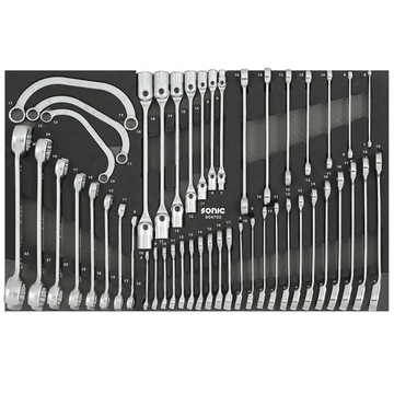 Тележка для инструментов SONIC S9 Workshop, 429 элементов, 8 ящиков с аксессуарами