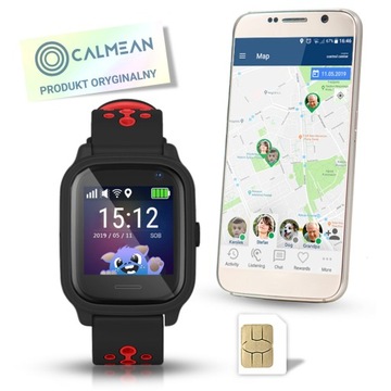 Детские часы CALMEAN Nemo2 с GPS и камерой IP67, PL