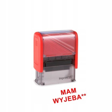 Pieczątka MAM WYJEBA** prezent urodziny