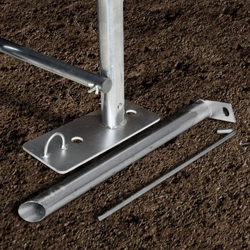 Палатка гаражная 2,4х3,6м, ПВХ 800 Н, земляно-серый