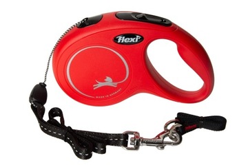 Flexi New Classic S linka 8m CZERWONA do 12kg
