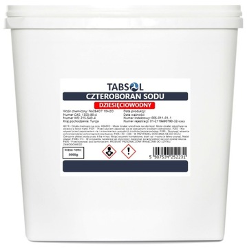 Czteroboran Sodu 10 H2O 99,9% boraks borax 5kg
