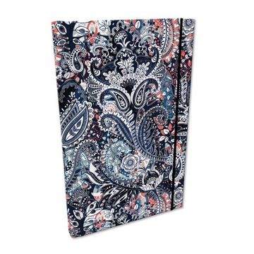 Elegancki Notes Notatnik z gumką A5 192str w kratkę Soft Touch PAISLEY
