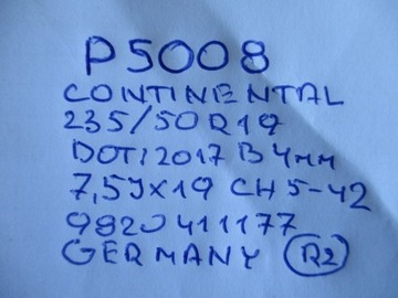 KOLA RÁFKY PNEUMATIKY PEUGEOT 5008 II R19 17R