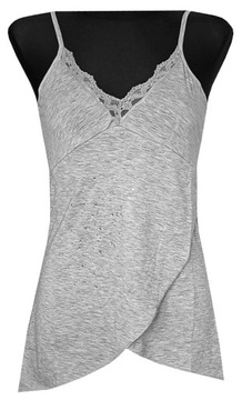 ФУТБОЛКА-БЛУЗКА ЖЕНСКАЯ С ПАЙЕТКАМИ СВЕТЛО-СЕРАЯ XL 42 МОДЕЛЬ:103К