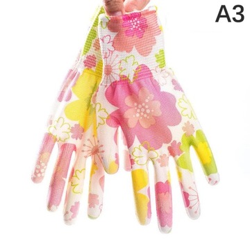 1Pair Color PU Garden Labor Planting Yard Gloves