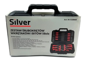 НАБОР ОТВЕРТОК И БИТ 58 элементов ЧЕХОЛ