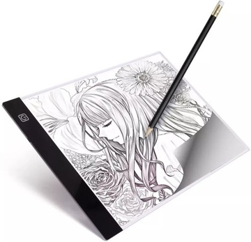 Deska Kreślarska do Rysowania TABLICA LED Tablet graficzny SUPER PREZENT