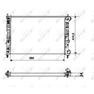 CHLADIČ VODY LANCIA LYBRA SW 99-05 1.6