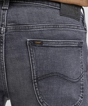 LEE DAREN proste spodnie jeans straight ZIP FLY Szary W32 L32