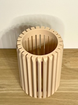 Unikalny wazon flakon na kwiaty LEGO ICONS suszone sztuczne TERIS MAX BEŻ