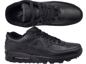 NIKE AIR MAX 90 LTR CZ5594 001 BUTY MĘSKIE CZARNE SKÓRZANE