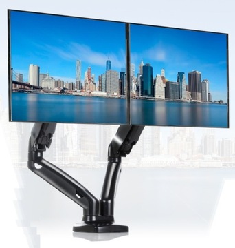 Поворотный держатель для двух ЖК-мониторов ТВ 2x 13-27 ВОЗВРАТНЫЙ