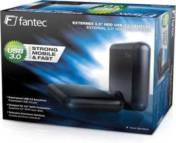 КОРПУС ДЛЯ ЖЕСТКОГО ДИСКА 3,5 ДЮЙМА SATA FANTEC DB-F35U3, РАЗЪЕМ USB 3.0, АЛЮМИНИЕВЫЙ