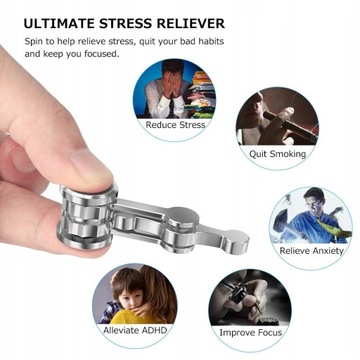 Спиннер для борьбы с тревогой, игрушка для вращения пальцев
